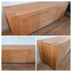 Prachtige massief eiken dressoir kast, Ophalen, Zo goed als nieuw, 50 tot 75 cm, 200 cm of meer