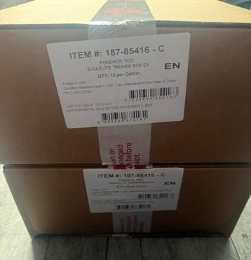 Pokémon S&V Paradox Rift Elite Trainer Box Sealed Case beschikbaar voor biedingen