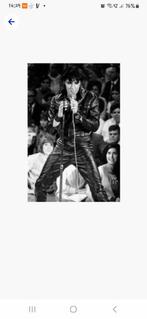 Poster op canvas elvis , kleur bruinachtig, Ophalen, Zo goed als nieuw, Rechthoekig Staand