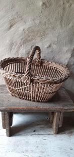 kleine oud rieten hengselmand kindermandje, Ophalen of Verzenden