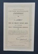 Cultuur Maatschappij Papandajan (Thee/Ned.Indie)  1924, Verzenden, 1920 tot 1950, Aandeel