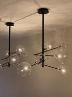 Hanglamp glazen bollen, Huis en Inrichting, Lampen | Hanglampen, Ophalen of Verzenden, Chique, Zo goed als nieuw, 75 cm of meer