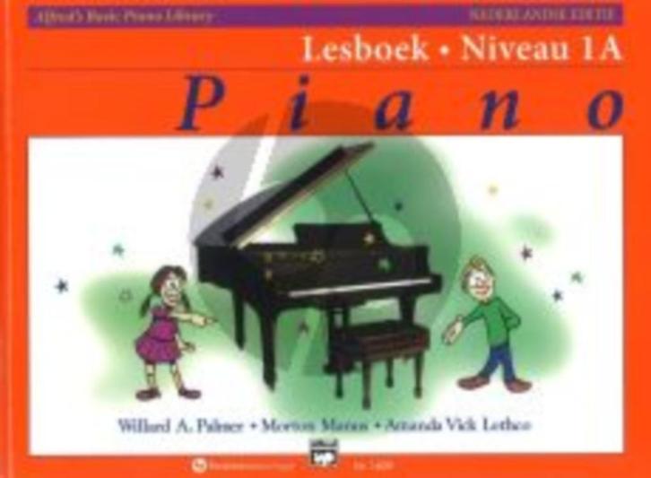Alfred Basic Piano Library - Lesboek - niveau 1A, Muziek en Instrumenten, Bladmuziek, Gebruikt, Les of Cursus, Overige genres