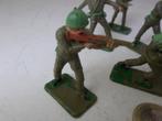 Vintage Crescent Toys U.S. SOLDIERS 7 X., Ophalen of Verzenden, Gebruikt, 1:35 tot 1:50, Figuur of Figuren