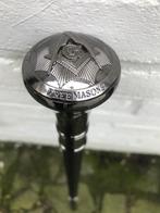 mooie metalen wandelstok, vrijmetselarij, Ophalen of Verzenden, Zo goed als nieuw