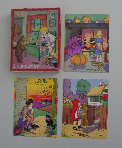 4 houten sprookjespuzzels -  Legkaarten Spear's Spelen, Antiek en Kunst, Antiek | Speelgoed, Verzenden