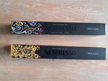 Nespresso cups 2 x 10 stuks.  Nieuw in de verpakking  beschikbaar voor biedingen