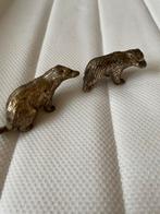 Koperen Dierenbeeldjes - Bever & Beer, Antiek en Kunst, Ophalen of Verzenden