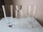 Drie Friedrich Kristall glaasjes - kelk op geslepen voet, Antiek en Kunst, Antiek | Glas en Kristal, Verzenden