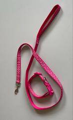 Roze halsband en hondenriem, Ophalen of Verzenden, Zo goed als nieuw, Hondenriem-accessoire