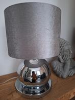 Chique tafellampen Eric Kuster, 2 st. zilver met velours kap, Ophalen, Zo goed als nieuw, Chique, 50 tot 75 cm