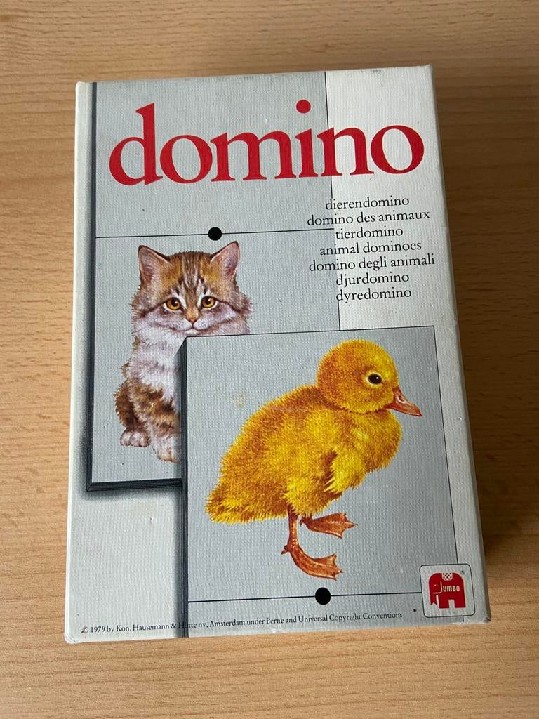 Leuke vintage dieren domino van Jumbo., Ophalen of Verzenden, Gebruikt