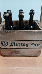 Hertog Jan  jaargang 18, 19, 20, 21, 22 in mooie kist, Verzamelen, Biermerken, Ophalen, Zo goed als nieuw, Flesje(s), Hertog Jan
