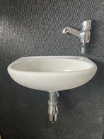 Toiletfonteintje met kraan ( chroom muursifon), Ophalen of Verzenden, Chroom, Toilet