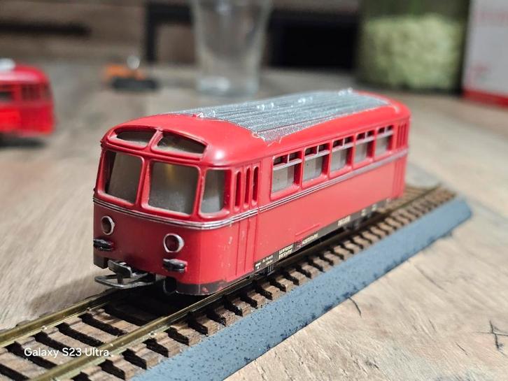 modeltrein Ho marklin railbus bijwagen met verlichting, Hobby en Vrije tijd, Modeltreinen | H0, Gebruikt, Wagon, Wisselstroom