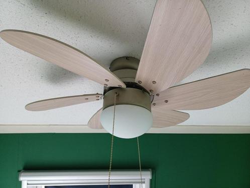 Plafondventilator met Lamp (.), Witgoed en Apparatuur, Ventilatoren, Gebruikt, Plafondventilator, Ophalen