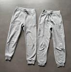 2 Joggingbroeken grijs melee H&M maat 158, Ophalen of Verzenden, Gebruikt, Jongen of Meisje, Broek