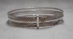 Zilveren vintage set 5 rinkelarmbanden nr.642, Verzenden, Zo goed als nieuw, Zilver, Zilver