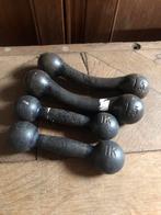 Antieke gewichten halters set uit 1920, Antiek en Kunst, Ophalen of Verzenden