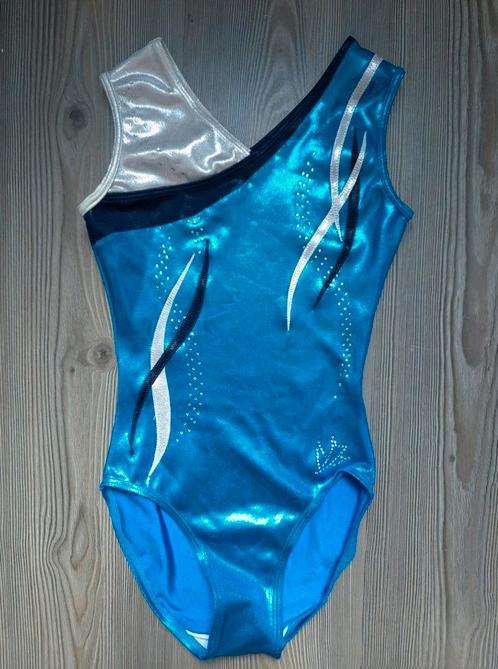 Turnpakje maat 158 164 XS, Sport en Fitness, Turnen, Zo goed als nieuw, Turnpak(je), Kindermaat 146 t/m 176, Blauw, Ophalen of Verzenden