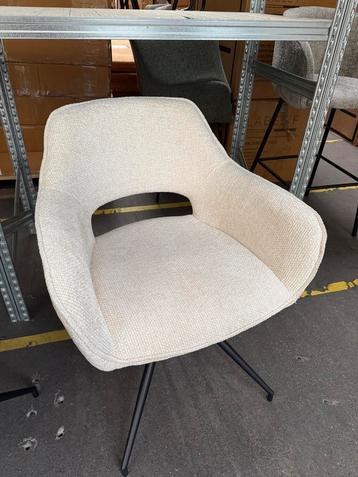6 x nieuwe draaibare eetkamerstoelen beige beschikbaar voor biedingen