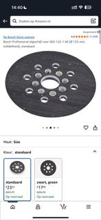 Bosch schuurmachine slijpschijf voor GEX 125-1 AE, Doe-het-zelf en Verbouw, Ophalen of Verzenden, Zo goed als nieuw