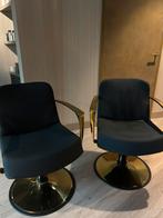 2x Gabbiano Kappersstoel Bologna Goud Zwart, Ophalen