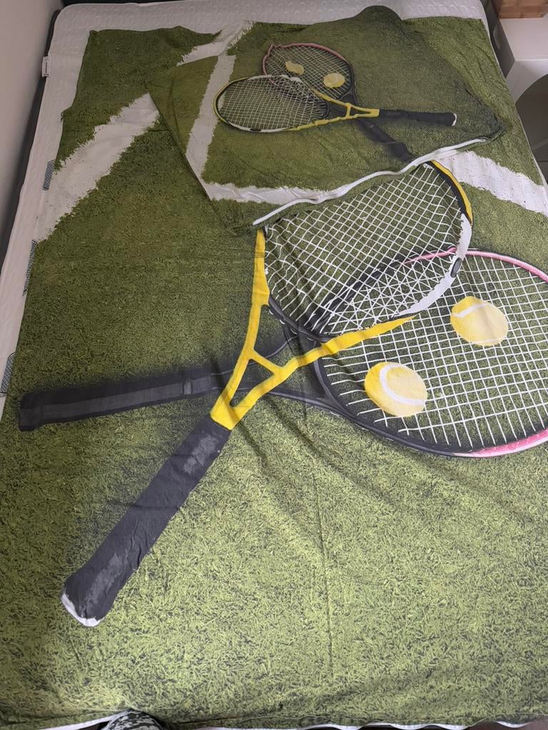 Dekbedovertrek set tennis kussensloop en dekbedovertrek, Ophalen of Verzenden, Zo goed als nieuw, Jongetje of Meisje, Dekbedovertrek