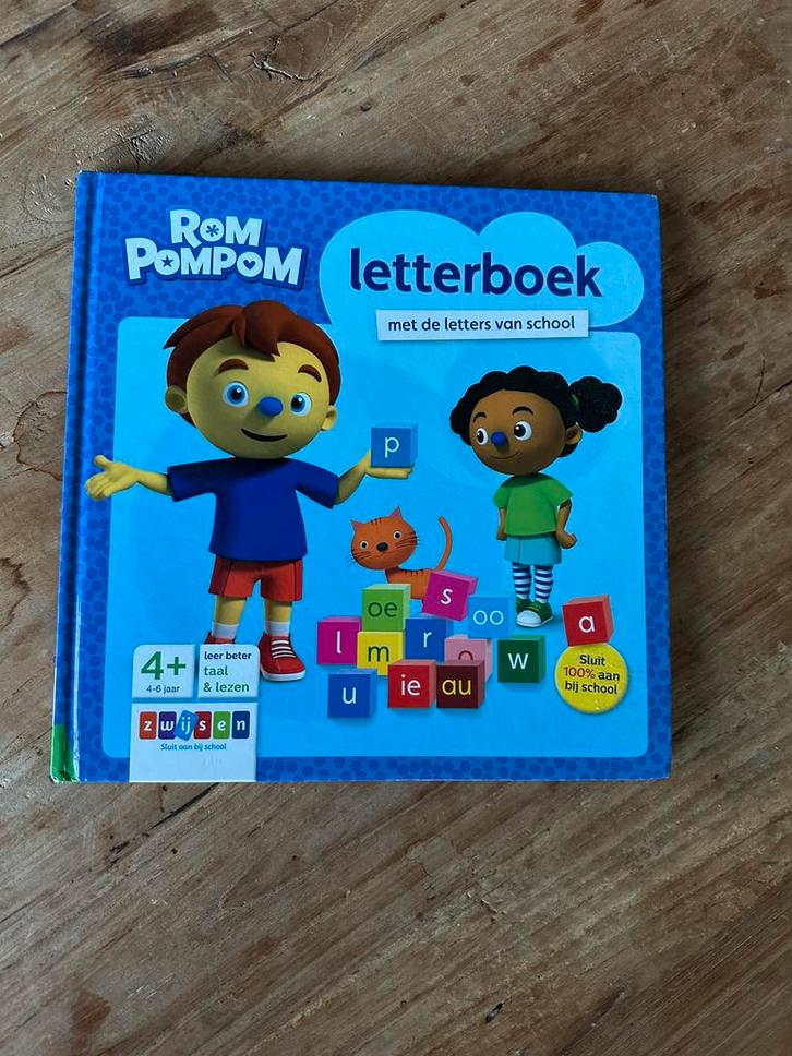 Rom Pompom - Letterboek, Boeken, Kinderboeken | Jeugd | onder 10 jaar, Zo goed als nieuw, Non-fictie, Ophalen of Verzenden