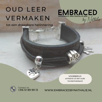 OUD LEER VERMAKEN TOT EEN SIERAAD (als herinnering)