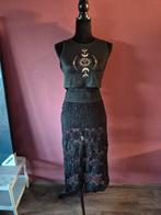 Vintage set. M, Kleding | Dames, Rokken, Maat 38/40 (M), Verzenden, Zwart, Zo goed als nieuw
