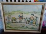 vintage plaatjes in lijst kinderen, Minder dan 50 cm, Gebruikt, Ophalen of Verzenden, Minder dan 50 cm
