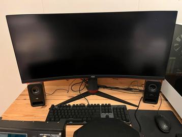 Gaming Monitor AOC CU34G2X/BK | 1440p | Ultrawide | 144 Hz beschikbaar voor biedingen