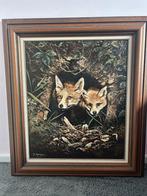 Schilderij Jacob de Nooijer - Vossenwelpjes, Ophalen