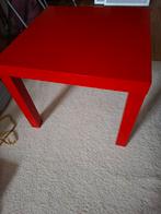 Rode bijzettafel - Vierkant, Gebruikt, Vierkant, 55 tot 75 cm, Modern