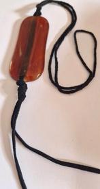 Ketting met forse glazen hanger., Ophalen of Verzenden, Zo goed als nieuw