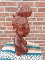 Prachtig "houtsnijwerk Buste vrouw ", Antiek en Kunst, Ophalen