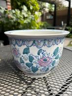Bloempot, Rond, Ophalen of Verzenden, Zo goed als nieuw, Minder dan 25 cm