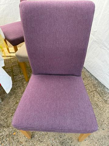 2 Ikea Hendriksdal Stoelen paarse hoes beschikbaar voor biedingen