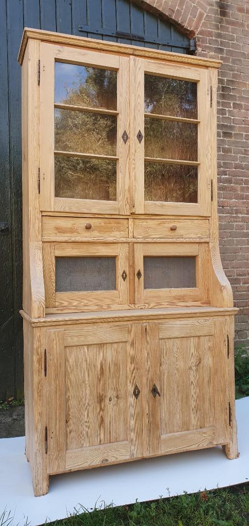greenen buffetkast, Huis en Inrichting, Keuken | Keukenelementen, Gebruikt, 200 cm of meer, 100 tot 150 cm, 25 tot 50 cm, Bruin