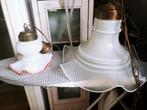 lampen, Huis en Inrichting, Minder dan 50 cm, Oudhollands amsterdamse school twee stuks voor € 75, Glas, Gebruikt