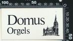 Sticker: Domus Orgels, Ophalen of Verzenden, Zo goed als nieuw, Bedrijf of Vereniging