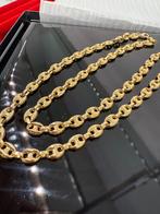 Prachtige 14 karaats gouden koffie bonen schakel ketting, Ophalen of Verzenden, Nieuw, Goud