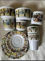 Ot en Sien servies vintage ontbijt,bekers,soepkom, dienblad, Ophalen of Verzenden