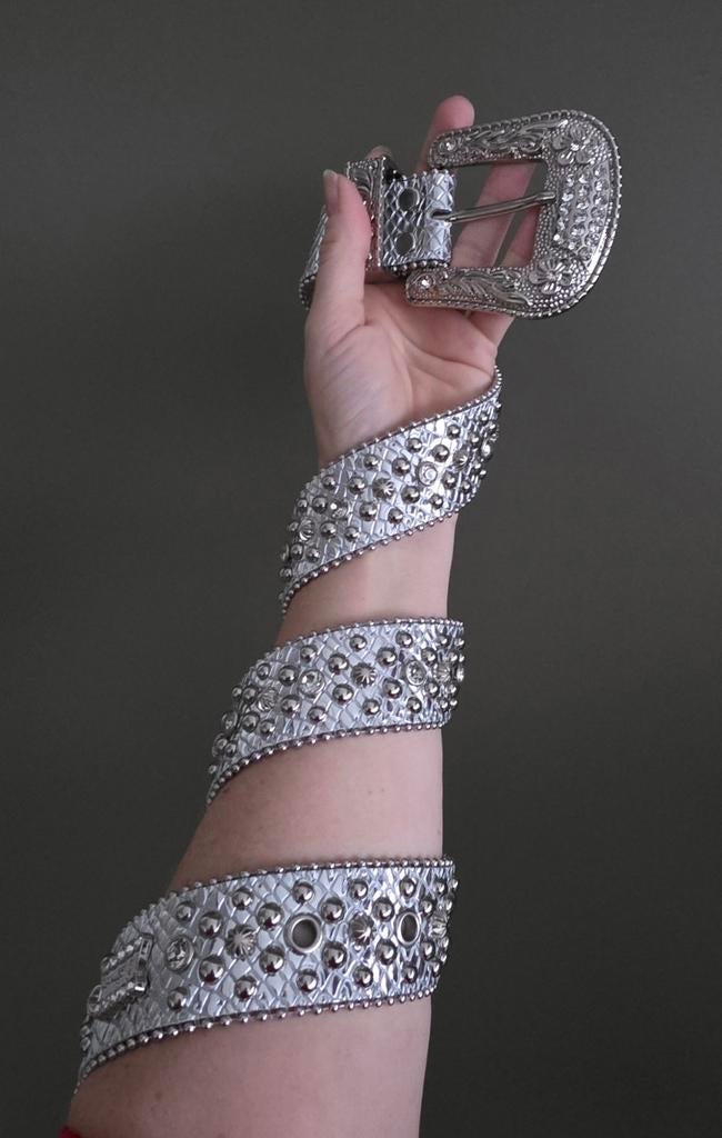 B.B. Simon Riem 95 cm, Overige kleuren, 3 tot 5 cm, Echt leder, Tailleriem