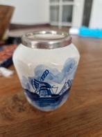 Delfts blauw lepelvaasje, handgeschilderd, Antiek en Kunst, Ophalen of Verzenden