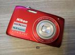 Nikon coolpix camera Rood  digitale Fotocamera. De oplader e, 14 Megapixel, Compact, Ophalen of Verzenden, Zo goed als nieuw