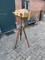 Vintage retro oude theaterlamp koper is een oudje, Ophalen of Verzenden, Gebruikt, Metaal, Minder dan 100 cm
