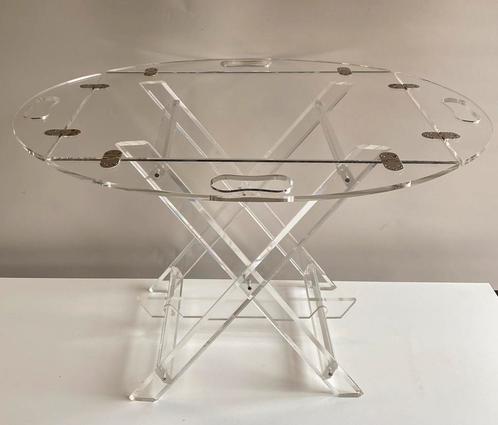 Jaren 80 design plexiglas bijzettafel, Verzamelen, Retro, Huis en Inrichting, Ophalen of Verzenden