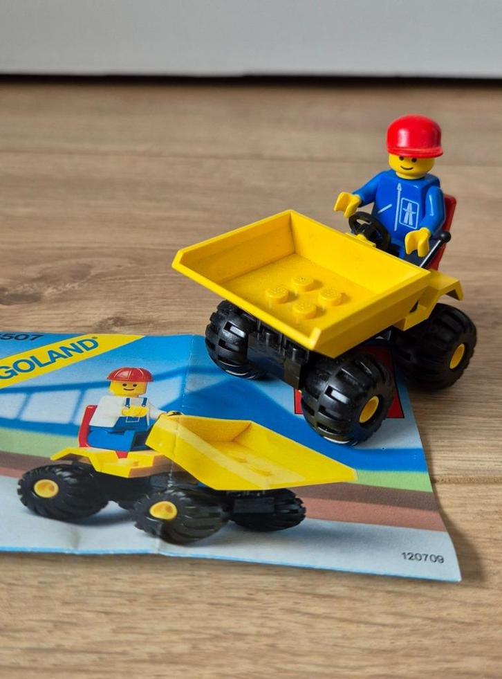 Vintage lego. 6507. Kiepwagen. Mini dump truck., Kinderen en Baby's, Speelgoed | Duplo en Lego, Gebruikt, Lego, Complete set, Ophalen of Verzenden